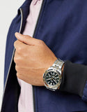 Buy Shop Fossil Garrett Chronograph Green Dial Two Tone Steel Strap Watch for Men - FS5622 USA Online