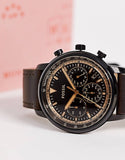 Buy Shop Fossil Goodwin Chronograph Brown Dial Brown Leather Strap Watch for Men - FS5529 USA Online