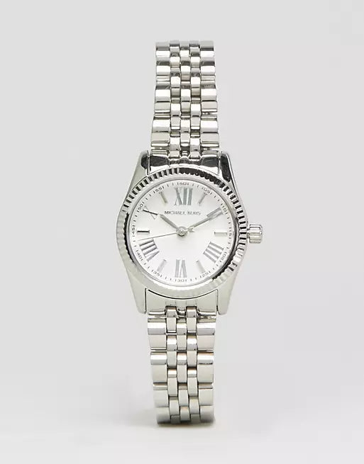 Buy Shop Michael Kors Lexington Quartz White Dial Silver Steel Strap Watch For Women - MK3228 USA Online