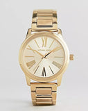 Buy Shop Michael Kors Hartman Quartz Gold Dial Gold Steel Strap Watch For Women - MK3490 USA Online