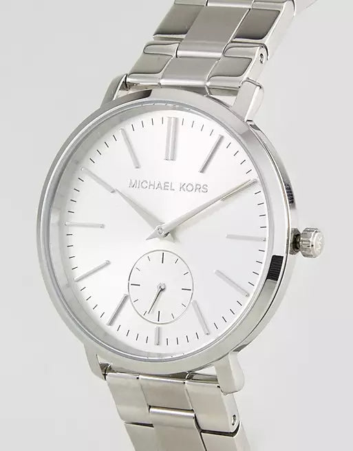 Buy Shop Michael Kors Jaryn Quartz Silver Dial Silver Steel Strap Watch For Women - MK3499 USA Online