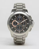Buy Shop Michael Kors Ryker Chronograph Black Dial Silver Steel Strap Watch For Men - MK8528 USA Online