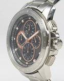 Buy Shop Michael Kors Ryker Chronograph Black Dial Silver Steel Strap Watch For Men - MK8528 USA Online
