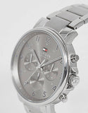 Buy Shop Tommy Hilfiger Chronograph Grey Dial Silver Steel Strap Watch for Men - 1710382 USA Online