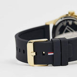 Buy Shop Tommy Hilfiger Austin Black Dial Black Rubber Strap Watch for Men - 1791636 USA Online