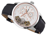 Buy Shop Fossil Townsman Twist Multifunction White Dial Black Leather Strap Watch for Men - ME1164 USA Online