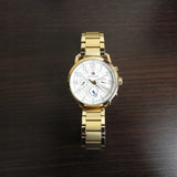 Buy Shop Tommy Hilfiger Quartz White Dial Gold Steel Strap Watch for Men - 1791455 USA Online