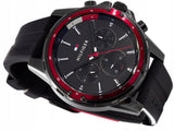 Buy Shop Tommy Hilfiger Mason Black Dial Black Rubber Strap Watch for Men - 1791793 USA Online