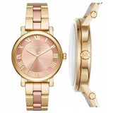 Buy Shop Michael Kors Norie Gold Dial Two Tone Steel Strap Watch for Women - MK3586 USA Online