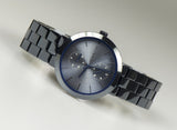 Buy Shop Michael Kors Garner Chronograph Quartz Blue Dial Blue Steel Strap Watch For Women - MK6410 USA Online