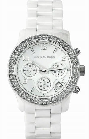 Buy Shop Michael Kors Runway White Dial White Steel Strap Watch for Women - MK5188 USA Online