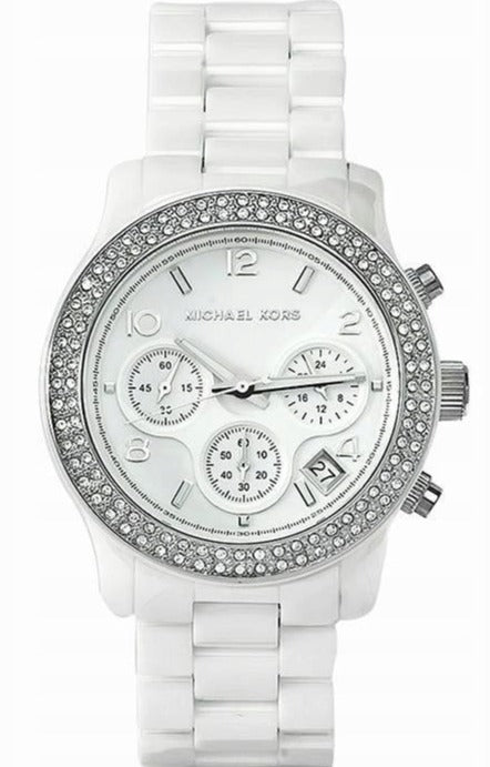 Buy Shop Michael Kors Runway White Dial White Steel Strap Watch for Women - MK5188 USA Online