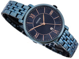 Buy Shop Fossil Jacqueline Blue Dial Blue Steel Strap Watch for Women - ES4094 USA Online
