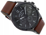 Buy Shop Fossil Forrester Chronograph Grey Dial Brown Leather Strap Watch for Men - FS5815 USA Online