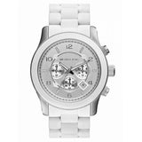 Buy Shop Michael Kors Oversize White Dial White Steel Strap Watch for Men - MK8108 USA Online