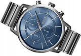 Buy Shop Hugo Boss Architectural Blue Dial Grey Steel Strap Watch for Men - 1513574 USA Online