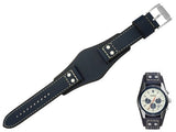 Buy Shop Fossil Coachman Chronograph White Dial Blue Leather Strap Watch for Men - CH3051 USA Online