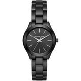 Buy Shop Michael Kors Mini Slim Runway Black Dial Black Steel Strap Watch for Women - MK3587 USA Online