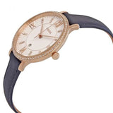 Buy Shop Fossil Jacqueline White Dial Blue Leather Strap Watch for Women - ES4291 USA Online