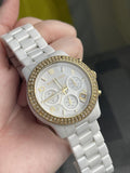 Buy Shop Michael Kors Runway White Dial White Steel Strap Watch for Women - MK5237 USA Online