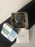 Buy Shop Fossil Townsman Chronograph Black Dial Silver Steel Strap Watch for Men - FS5349 USA Online