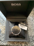 Buy Shop Hugo Boss Jackson Black Dial Black Leather Strap Watch for Men - 1513369 USA Online