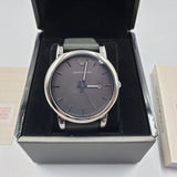 Buy Shop Emporio Armani Classic Quartz Grey Dial Grey Leather Strap Watch For Men - AR1730 USA Online
