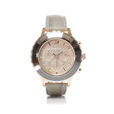 Swarovski Octea Lux Chrono Grey Dial Grey Leather Strap Watch for Women - 5452495