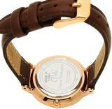 Buy Shop Daniel Wellington Classic Petite St Mawes Black Dial Brown Leather Strap Watch For Women - DW00100225 USA Online