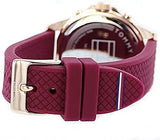 Tommy Hilfiger Haven Quartz White Dial Red Rubber Strap Watch For Women - 1782200