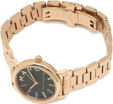 Buy Shop Marc Jacobs Roxy Black Dial Rose Gold Steel Strap Watch for Women - MJ3569 USA Online