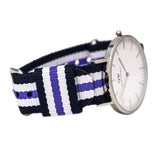 Buy Shop Daniel Wellington Classic Trinity White Dial Three Tone Nylon Strap Watch For Women - 0609DW USA Online