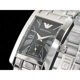 Buy Shop Emporio Armani Classic Black Dial Silver Stainless Steel Watch For Women - AR0157 USA Online