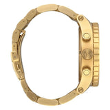 Nixon 51-30 Chrono Blue Dial Gold Steel Strap Watch for Men - A083-2735