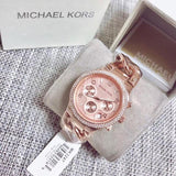 Buy Shop Michael Kors Runway Rose Gold Dial Rose Gold Steel Strap Watch for Women - MK3247 USA Online