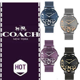 Buy Shop Coach Perry Purple Dial Purple Mesh Bracelet Watch for Women - 14503823 USA Online