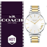 Buy Shop Coach Perry Silver Dial Two Tone Steel Strap Watch for Women - 14503347 USA Online