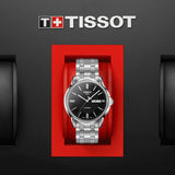 Buy Shop Tissot Automatics III Black Dial Silver Steel Strap Watch For Men - T065.430.11.051.00 USA Online