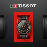 Buy Shop Tissot Chrono XL Vintage Chronograph Black Dial Black Leather Strap Watch For Men - T116.617.36.052.02 USA Online