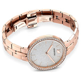 Buy Shop Swarovski Cosmopolitan Diamond Powder Silver Dial Rose Gold Steel Strap Watch for Women - 5517803 USA Online