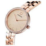 Buy Shop Swarovski Cosmopolitan Diamond Powder Gold Dial Rose Gold Steel Strap Watch for Women - 5517800 USA Online