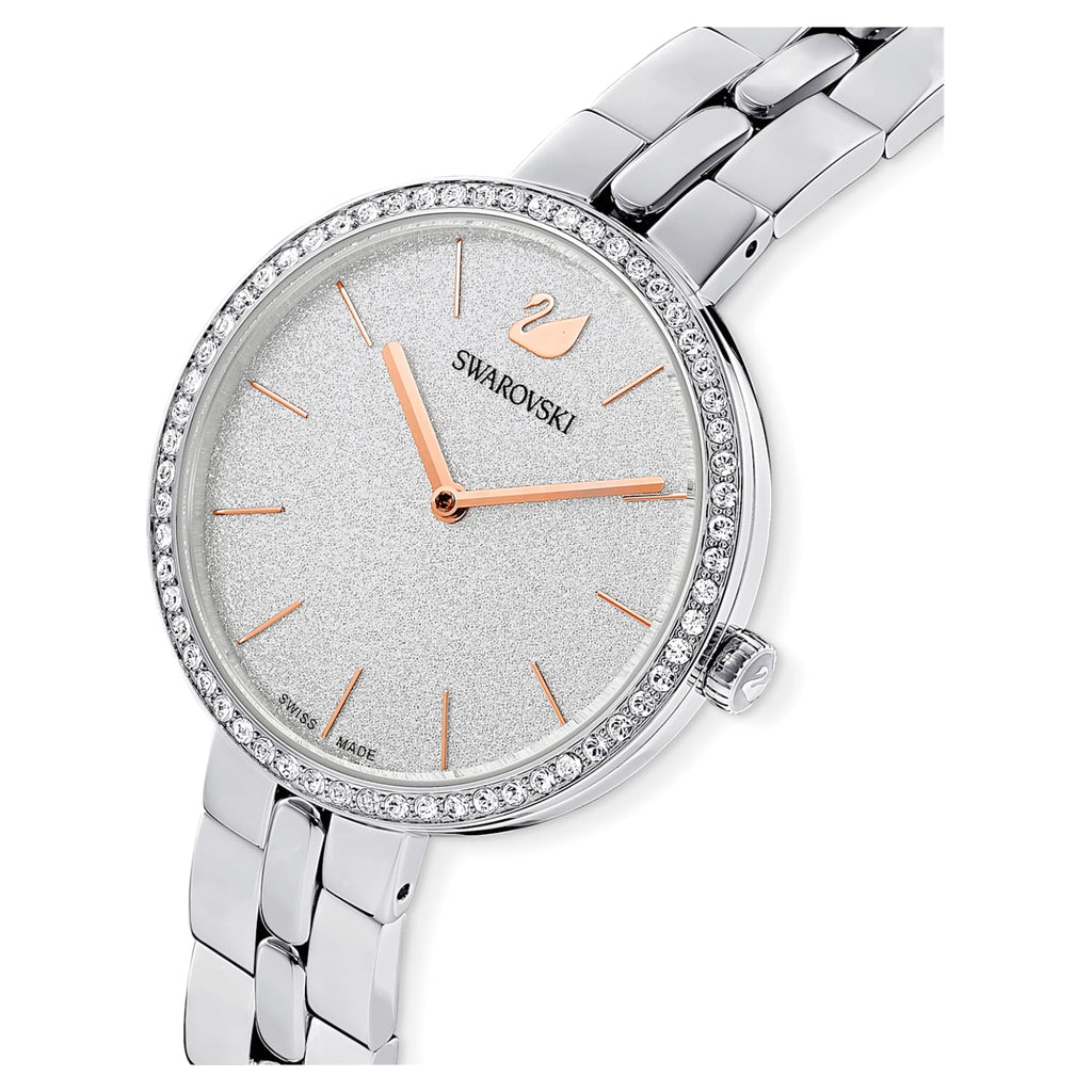 Buy Shop Swarovski Cosmopolitan Diamond Powder Silver Dial Silver Steel Strap Watch for Women - 5517807 USA Online