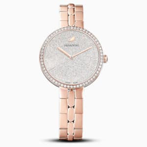 Buy Shop Swarovski Cosmopolitan Diamond Powder Silver Dial Rose Gold Steel Strap Watch for Women - 5517803 USA Online