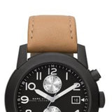 Buy Shop Marc Jacobs Larry Chronograph Black Dial Brown Leather Strap Watch for Men - MBM5053 USA Online