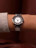 Buy Shop Guess Night Life Clear Silver Dial Silver Steel Strap Watch for Women - GW0470L1 USA Online
