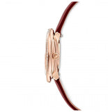 Buy Shop Swarovski Crystal Flower Red Dial Red Leather Strap Watch for Women - 5552780 USA Online