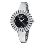 Swarovski Crystal Rose Black Dial Silver Steel Strap Watch for Women - 5484076