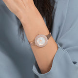 Buy Shop Swarovski Crystalline Bracelet White Dial Rose Gold Steel Strap Watch for Women - 5269250 USA Online
