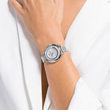 Buy Shop Swarovski Crystalline Aura Silver Dial Silver Steel Strap Watch for Women - 5519462 USA Online