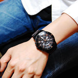 Buy Shop Fossil Grant Sport Chronograph Black Dial Black Steel Strap Watch for Men - FS5374 USA Online